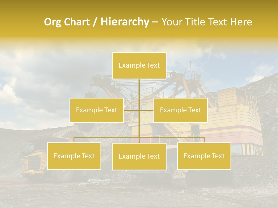 Mine Dig Image PowerPoint Template