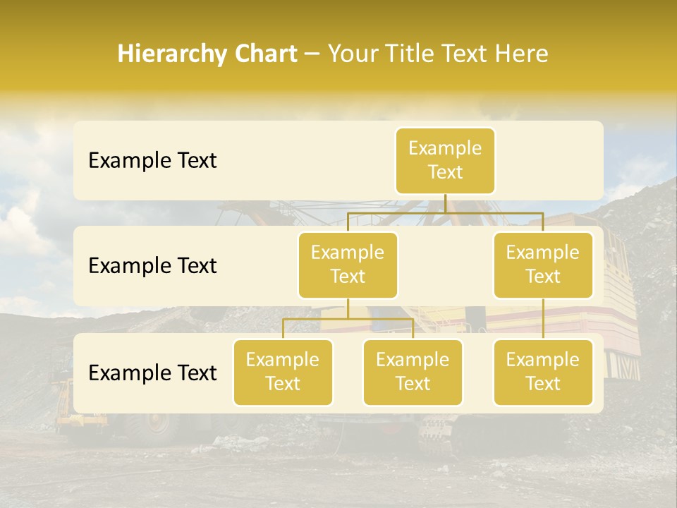 Mine Dig Image PowerPoint Template