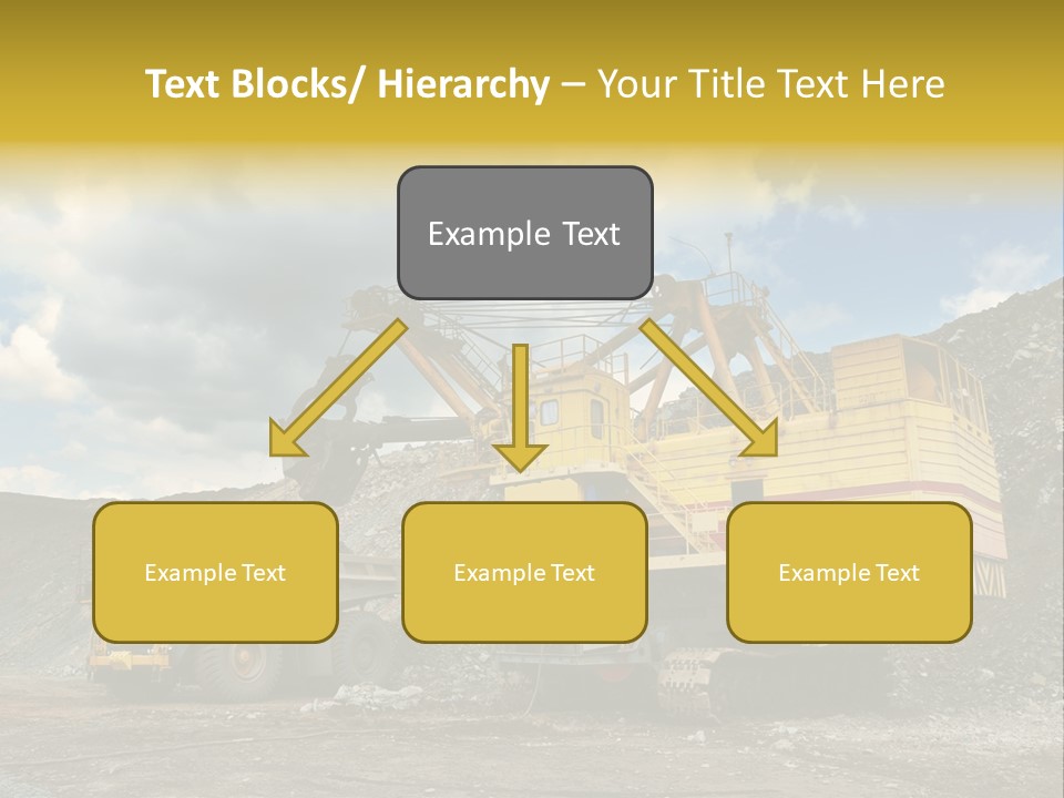 Mine Dig Image PowerPoint Template