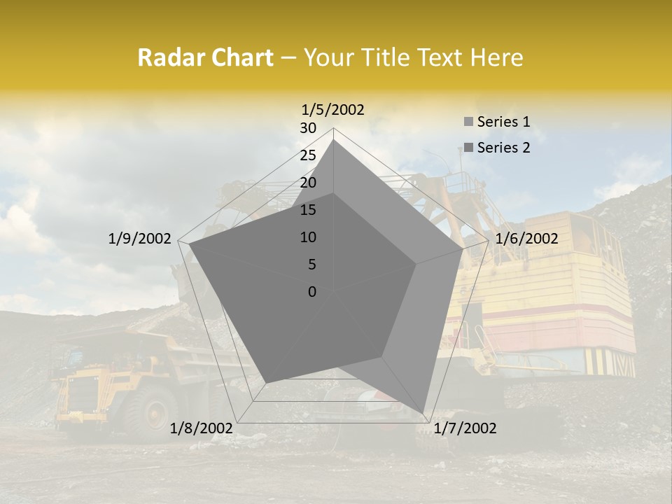 Mine Dig Image PowerPoint Template