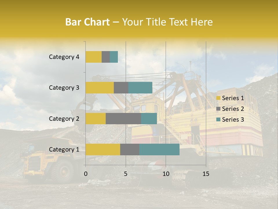 Mine Dig Image PowerPoint Template