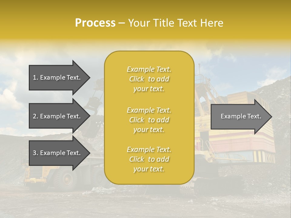 Mine Dig Image PowerPoint Template