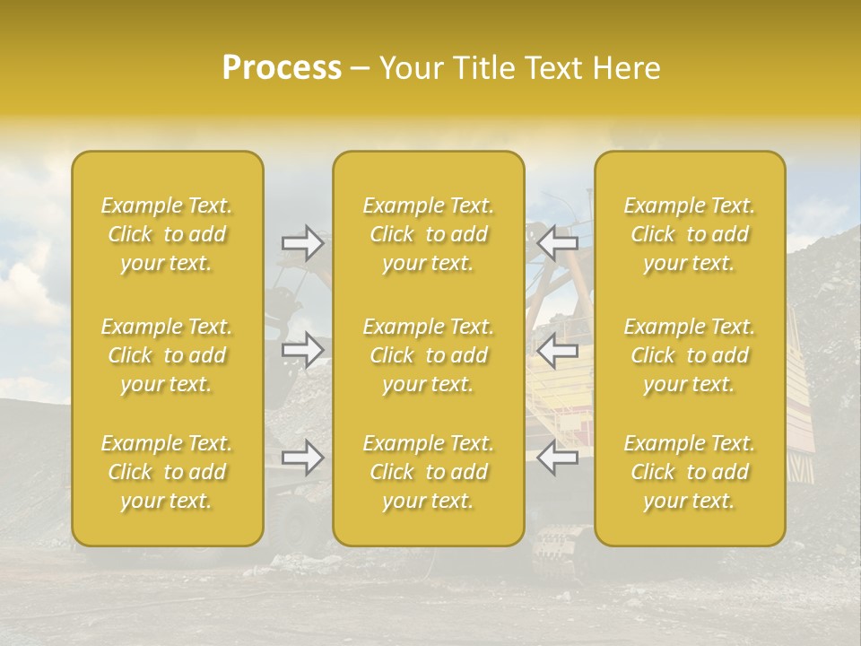 Mine Dig Image PowerPoint Template