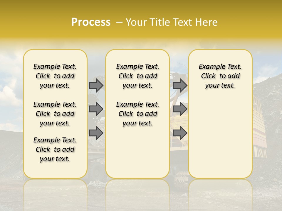 Mine Dig Image PowerPoint Template