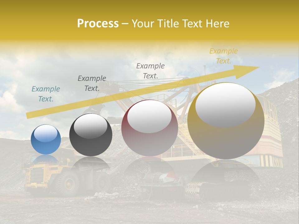 Mine Dig Image PowerPoint Template