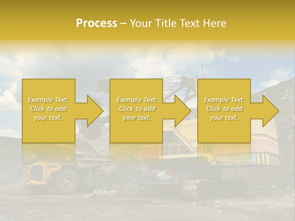 Mine Dig Image PowerPoint Template