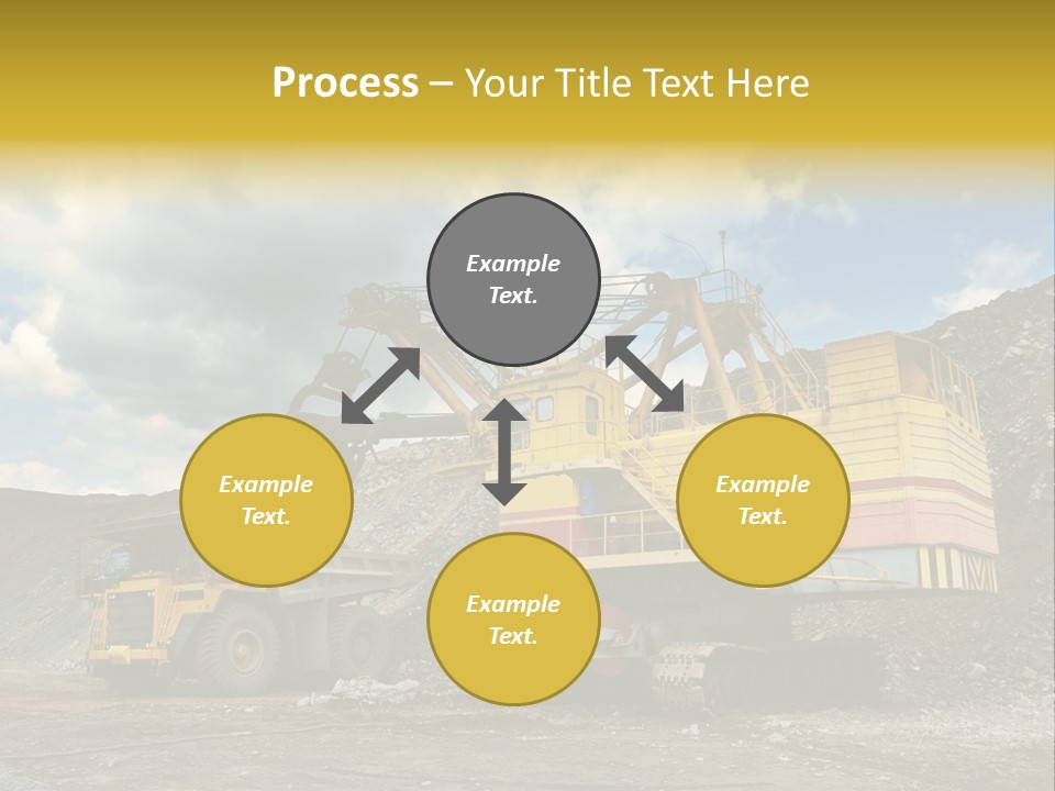 Mine Dig Image PowerPoint Template