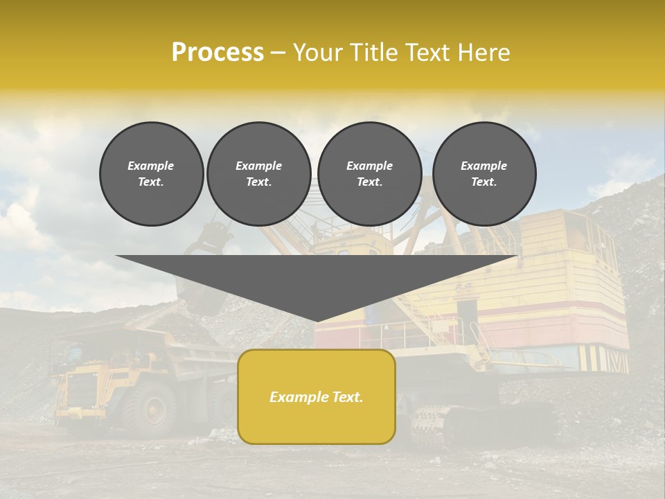 Mine Dig Image PowerPoint Template