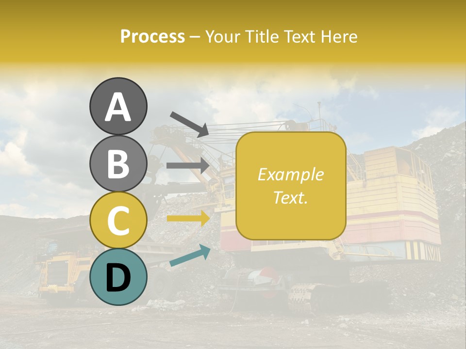 Mine Dig Image PowerPoint Template