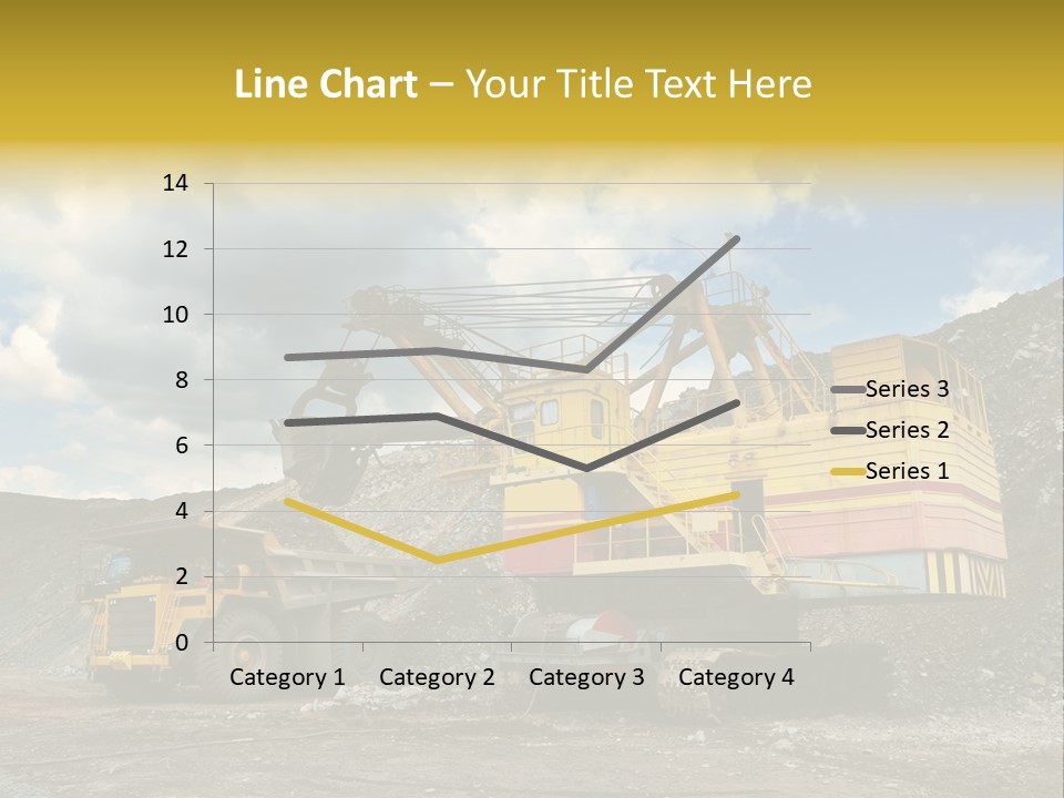 Mine Dig Image PowerPoint Template