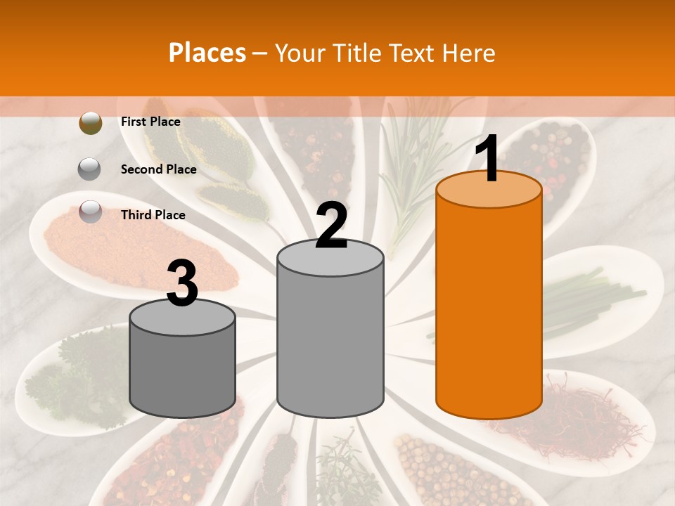 Marble Turmeric Large PowerPoint Template