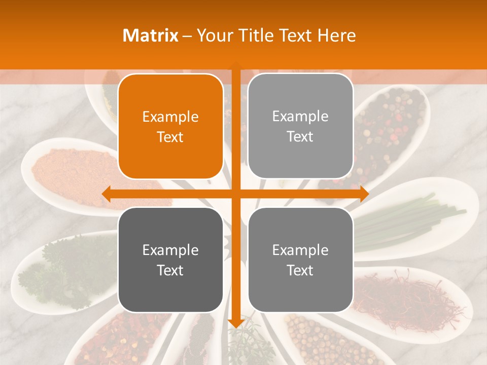 Marble Turmeric Large PowerPoint Template