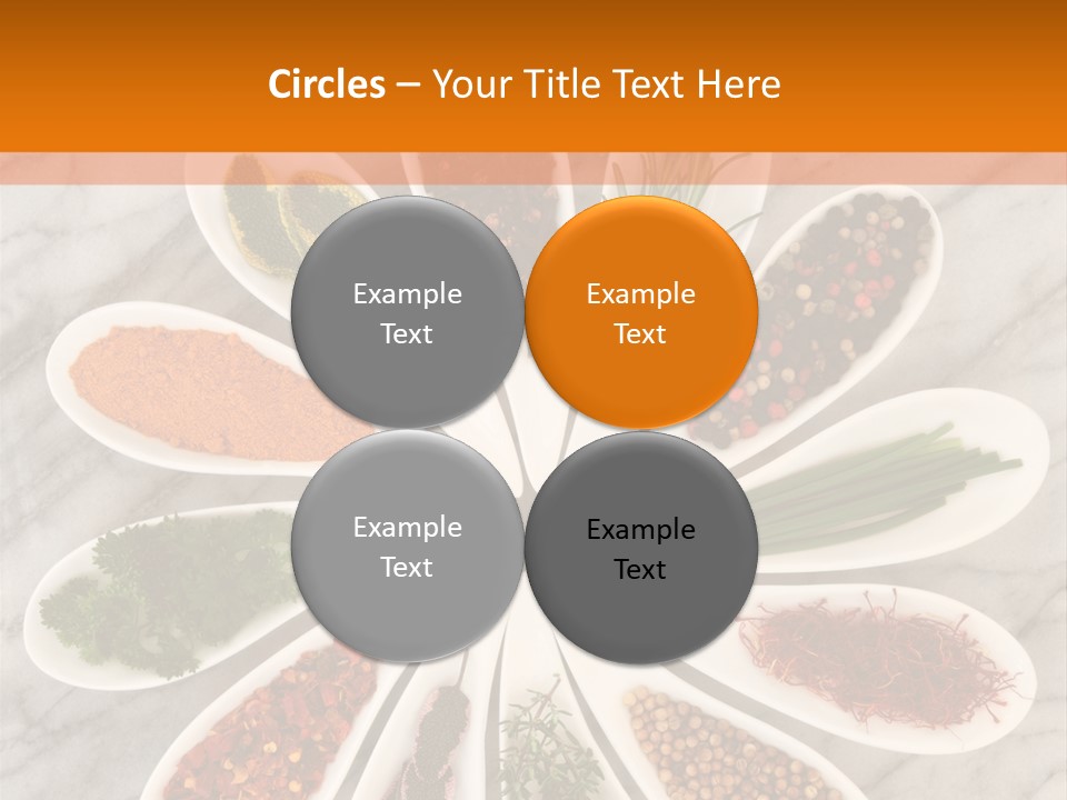 Marble Turmeric Large PowerPoint Template