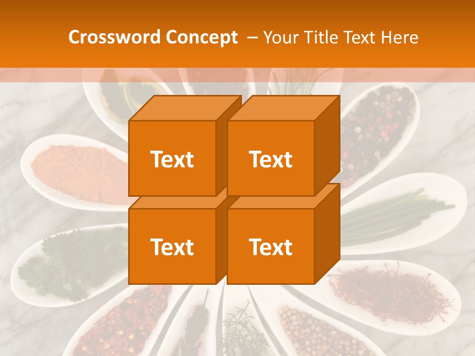 Marble Turmeric Large PowerPoint Template