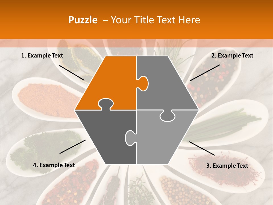 Marble Turmeric Large PowerPoint Template