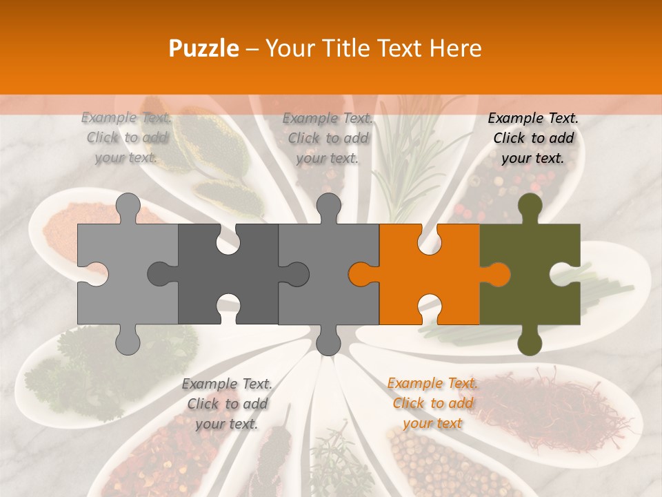 Marble Turmeric Large PowerPoint Template