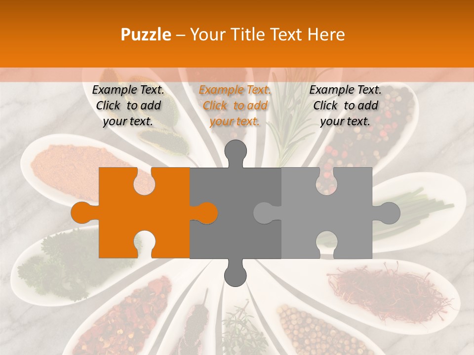 Marble Turmeric Large PowerPoint Template