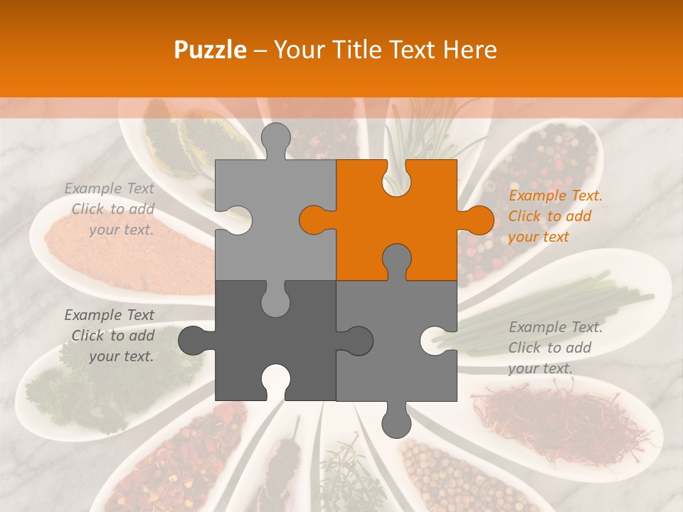 Marble Turmeric Large PowerPoint Template