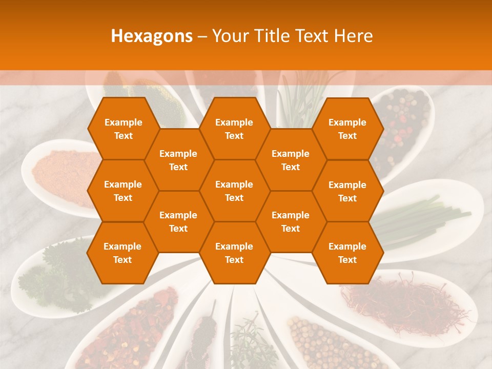 Marble Turmeric Large PowerPoint Template