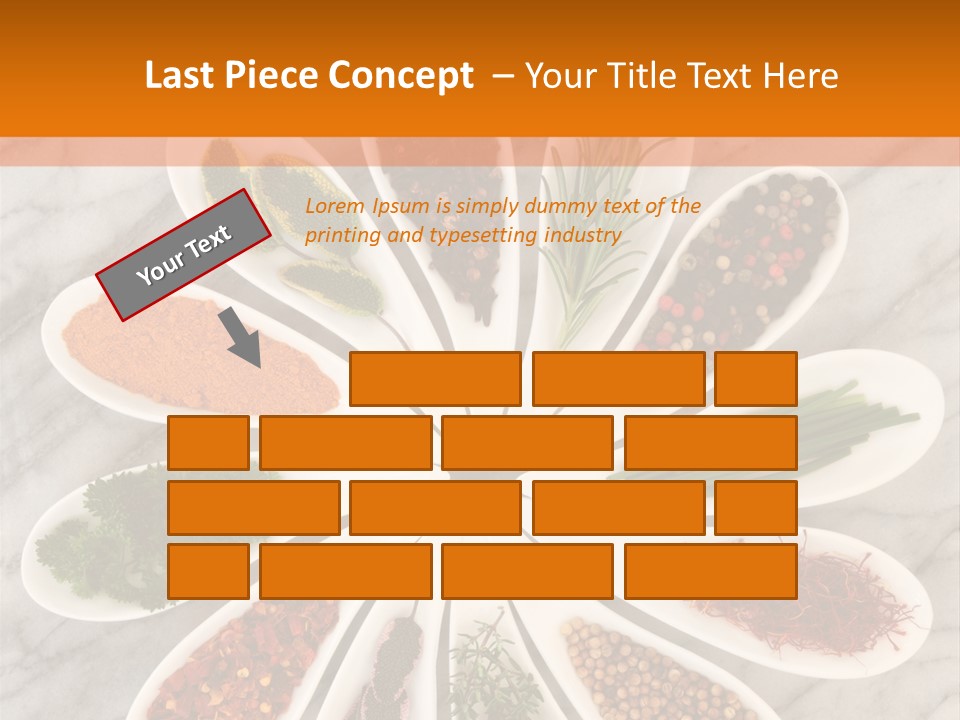 Marble Turmeric Large PowerPoint Template