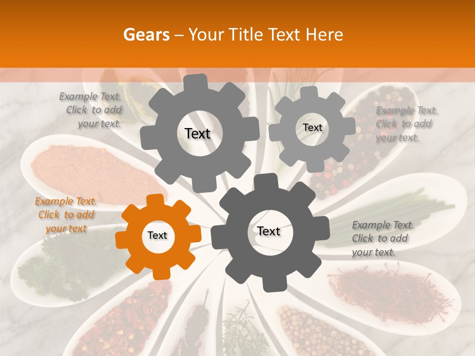 Marble Turmeric Large PowerPoint Template