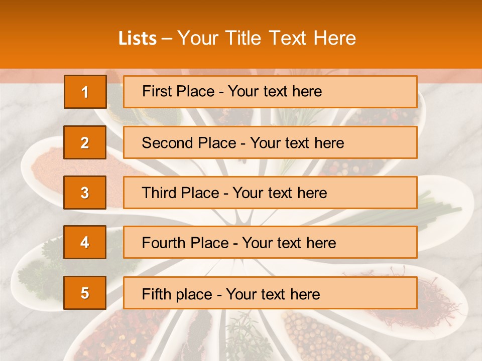 Marble Turmeric Large PowerPoint Template