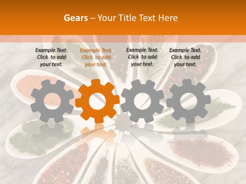 Marble Turmeric Large PowerPoint Template