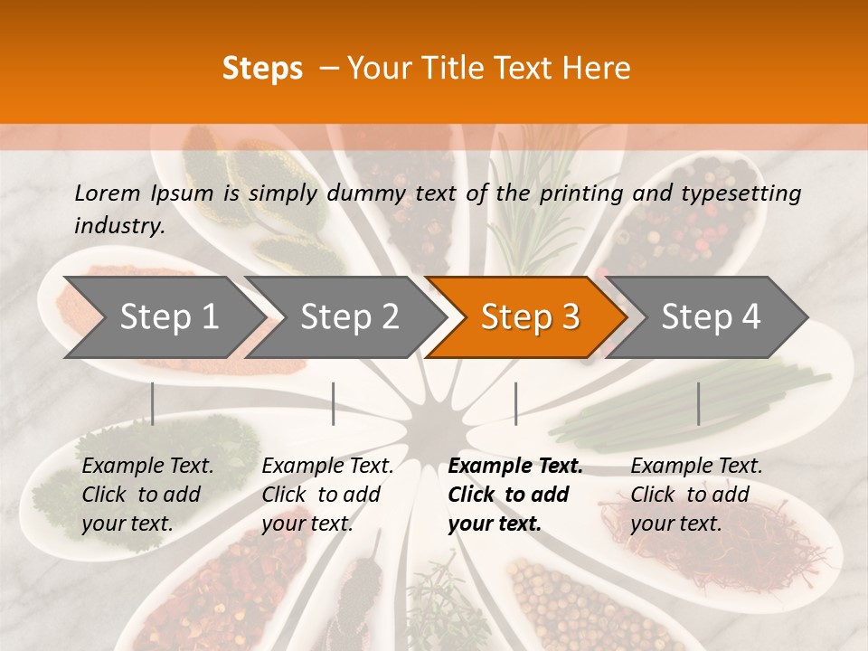 Marble Turmeric Large PowerPoint Template