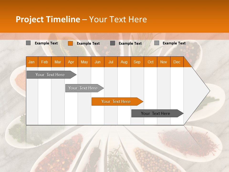 Marble Turmeric Large PowerPoint Template