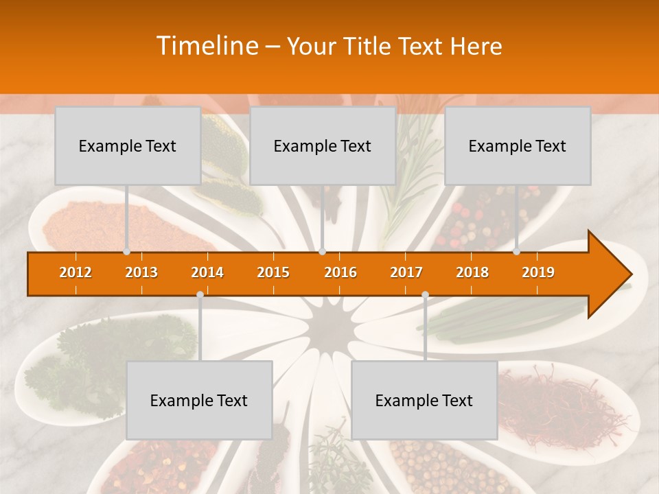 Marble Turmeric Large PowerPoint Template