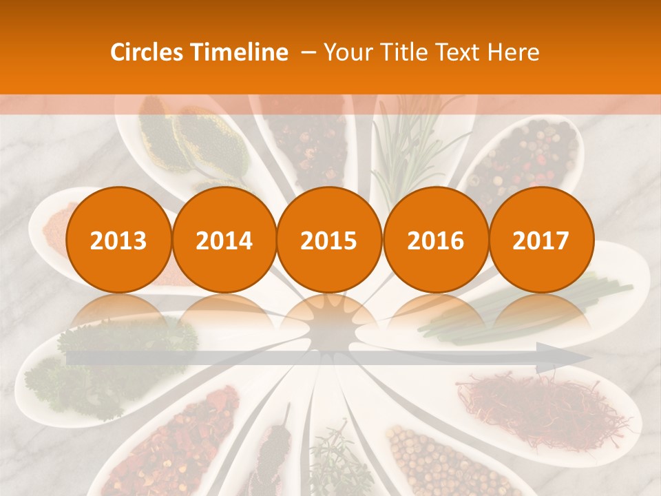 Marble Turmeric Large PowerPoint Template