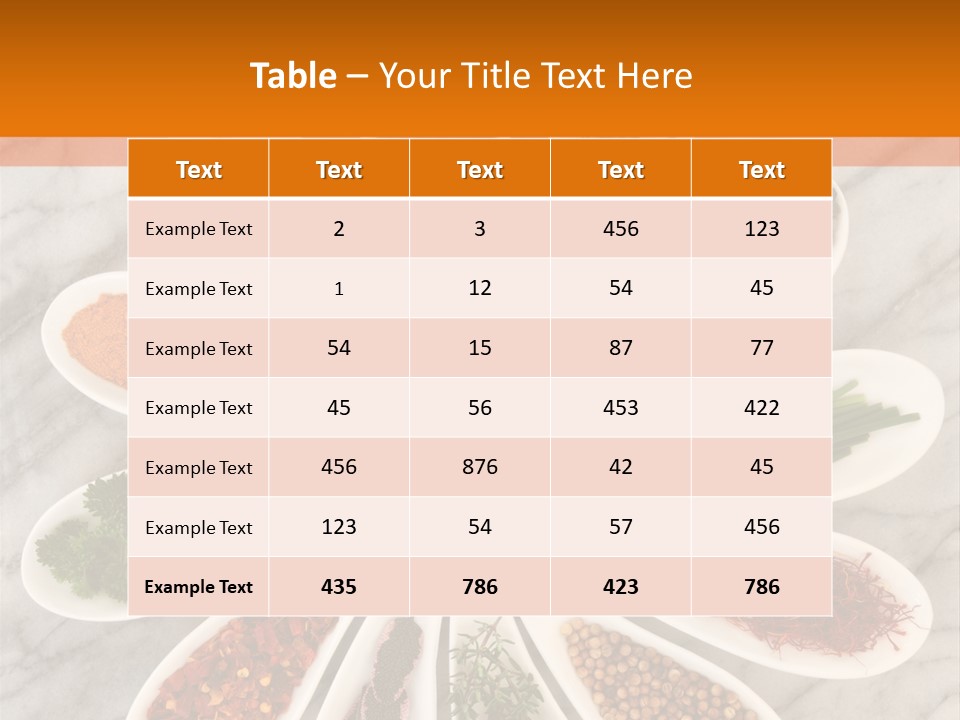 Marble Turmeric Large PowerPoint Template