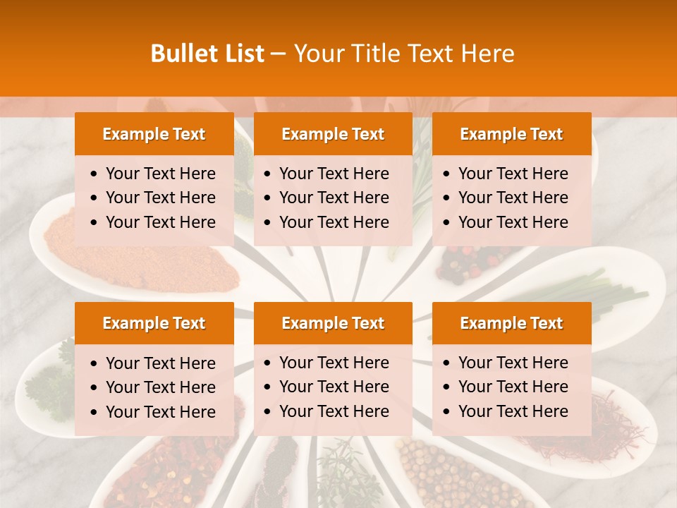 Marble Turmeric Large PowerPoint Template