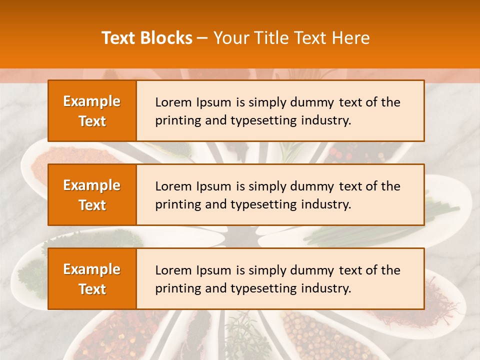 Marble Turmeric Large PowerPoint Template