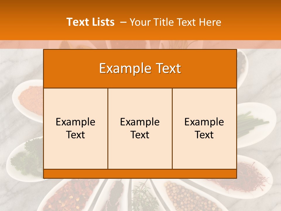 Marble Turmeric Large PowerPoint Template