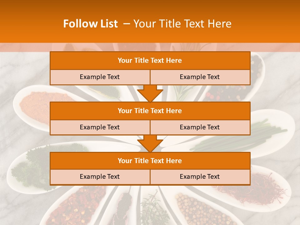 Marble Turmeric Large PowerPoint Template