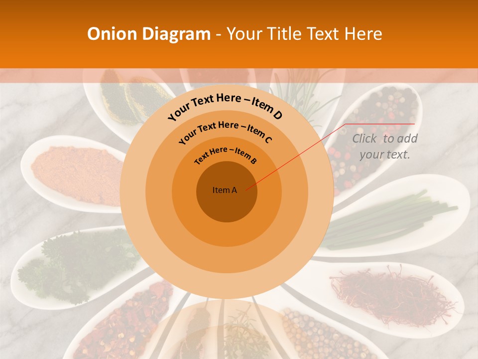 Marble Turmeric Large PowerPoint Template