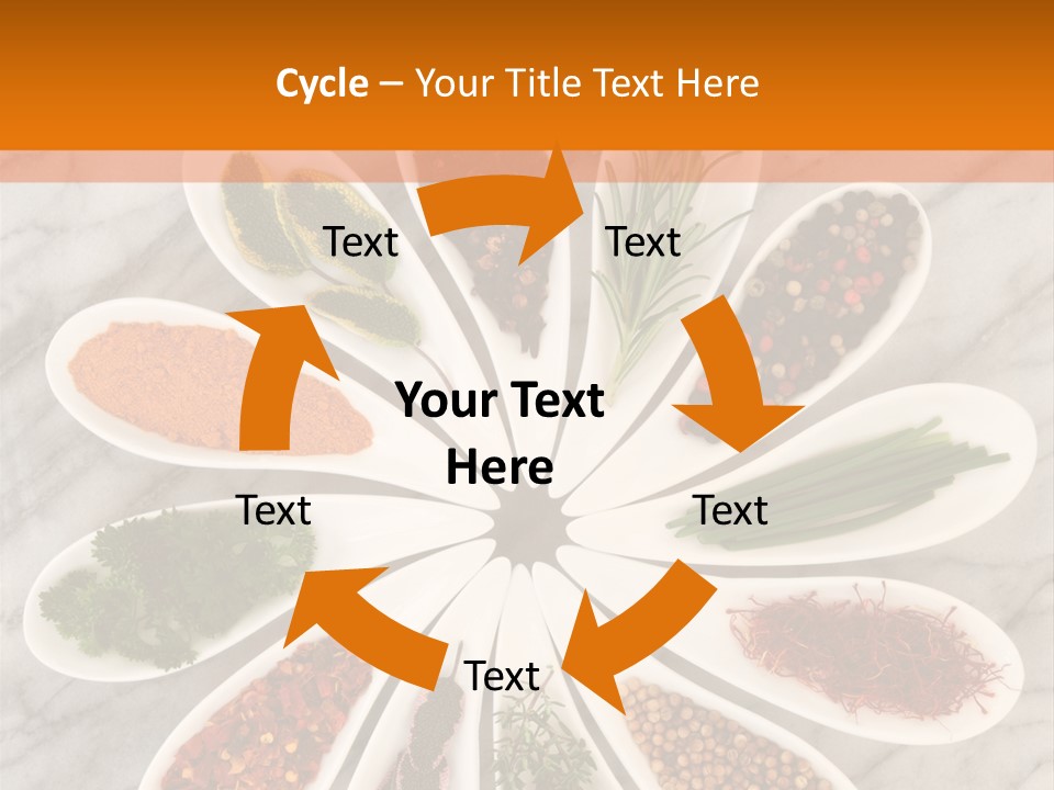 Marble Turmeric Large PowerPoint Template