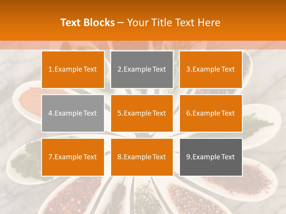 Marble Turmeric Large PowerPoint Template