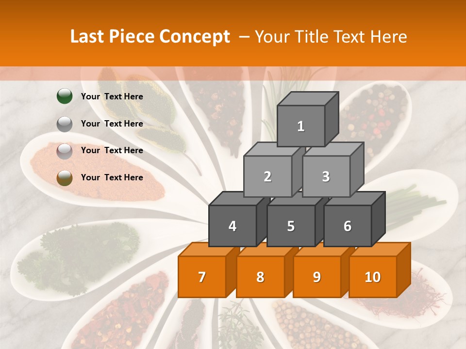 Marble Turmeric Large PowerPoint Template
