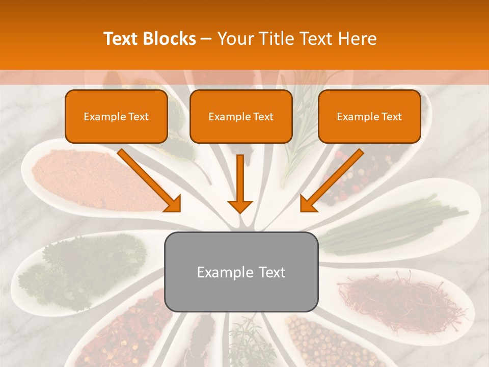 Marble Turmeric Large PowerPoint Template