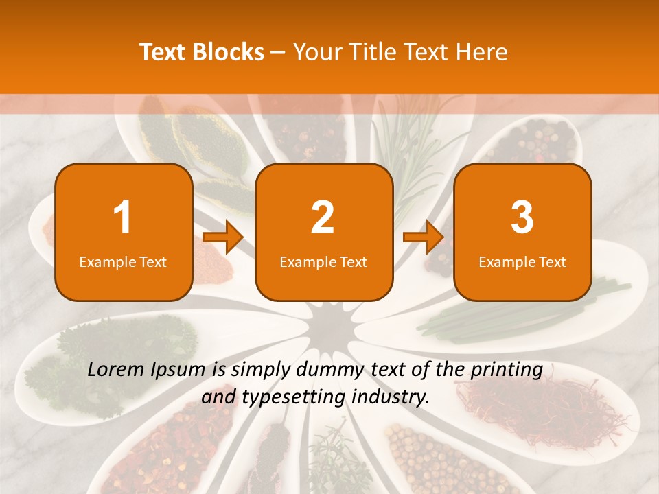 Marble Turmeric Large PowerPoint Template