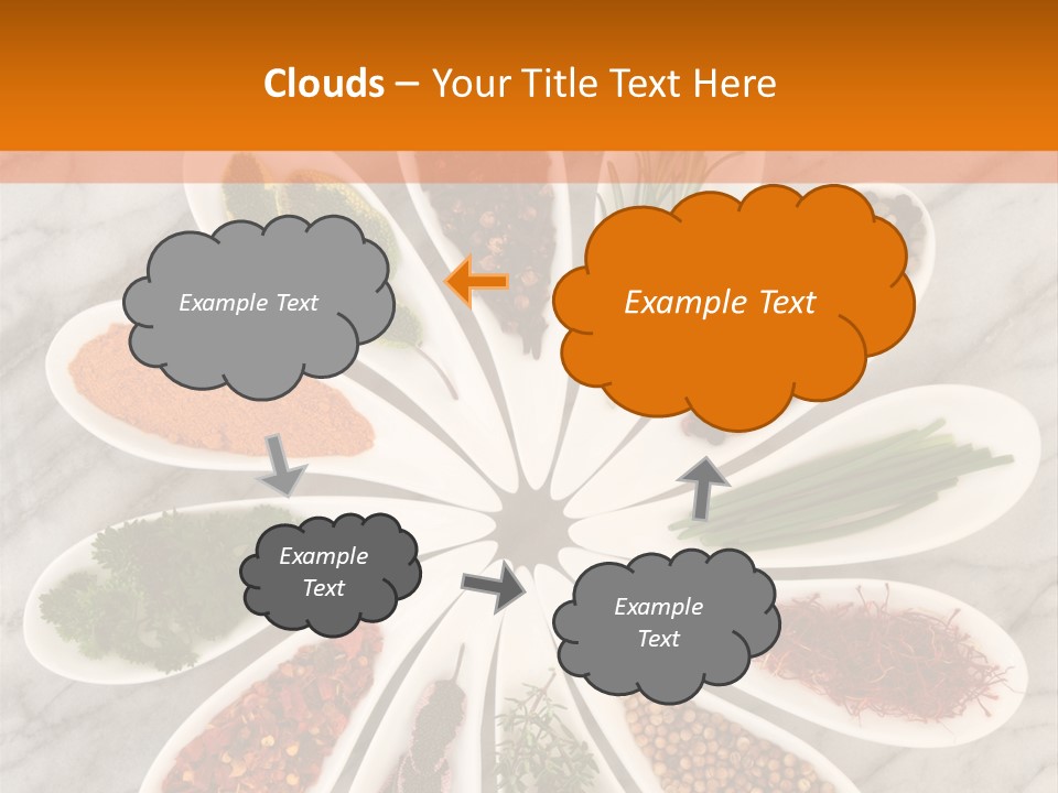 Marble Turmeric Large PowerPoint Template