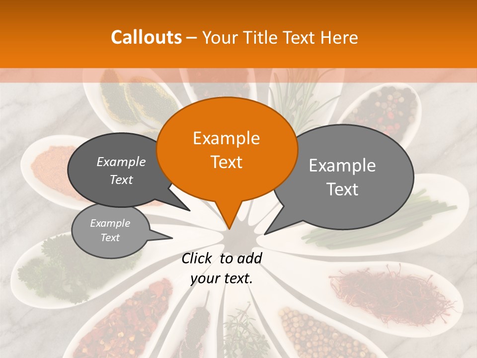 Marble Turmeric Large PowerPoint Template