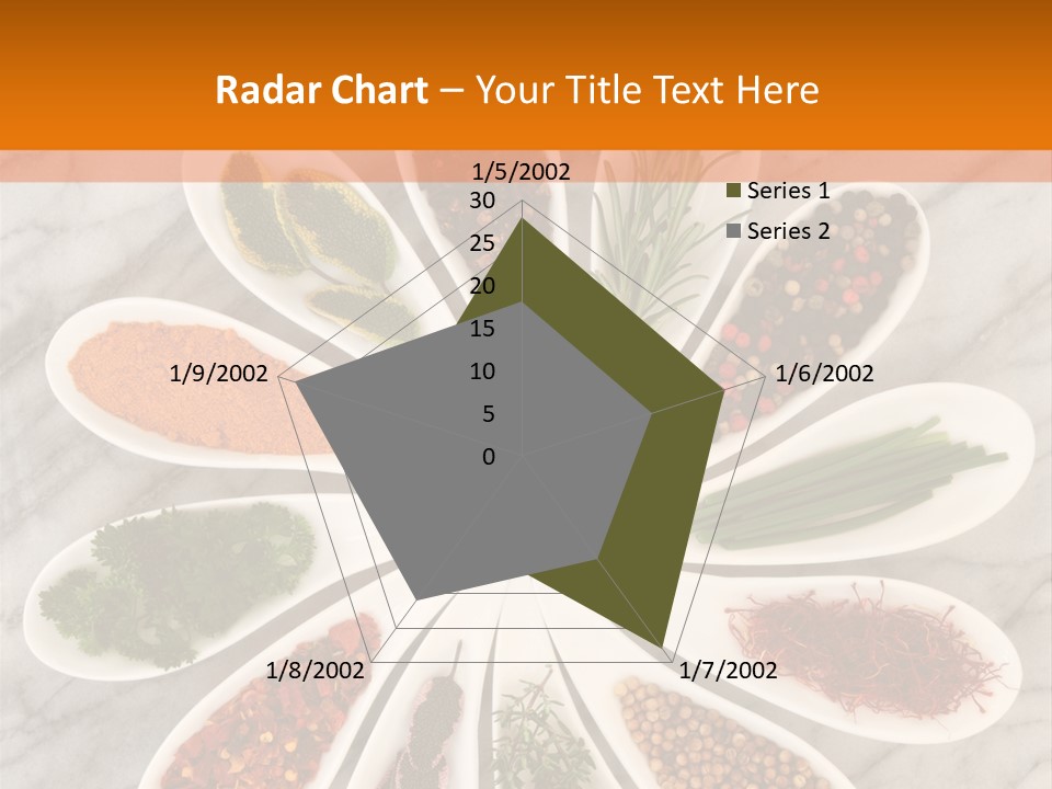 Marble Turmeric Large PowerPoint Template