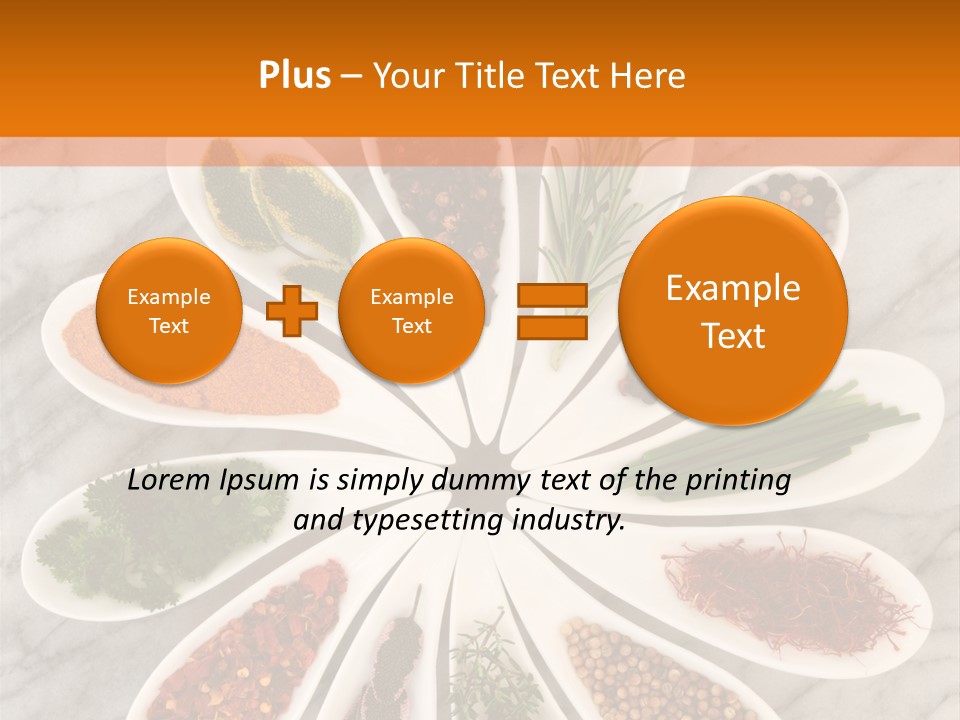 Marble Turmeric Large PowerPoint Template