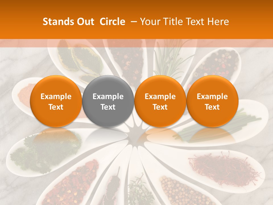 Marble Turmeric Large PowerPoint Template