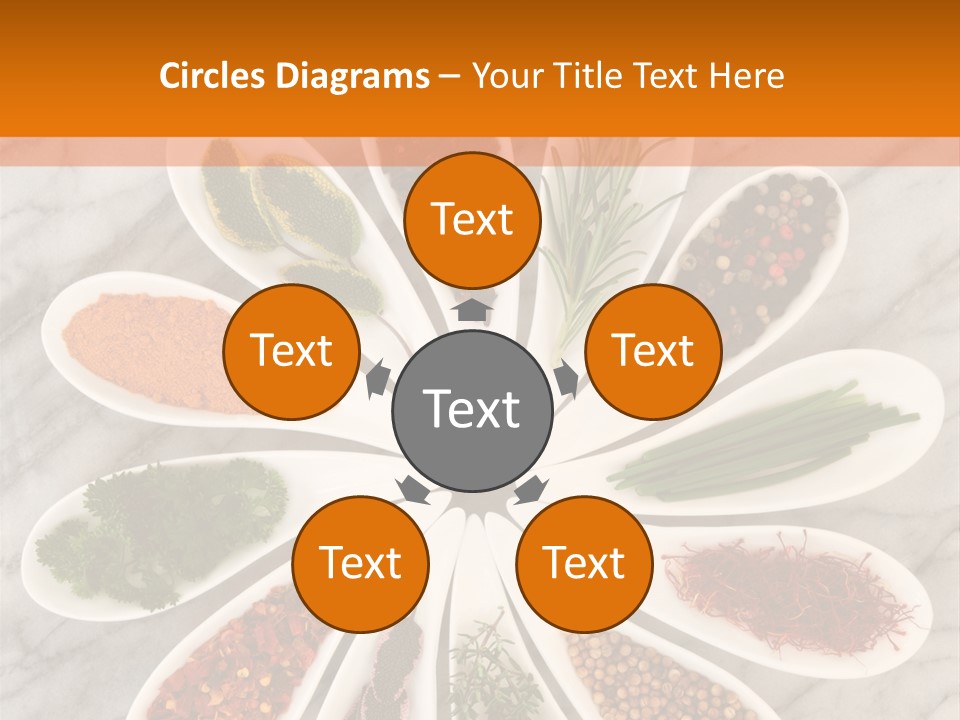 Marble Turmeric Large PowerPoint Template