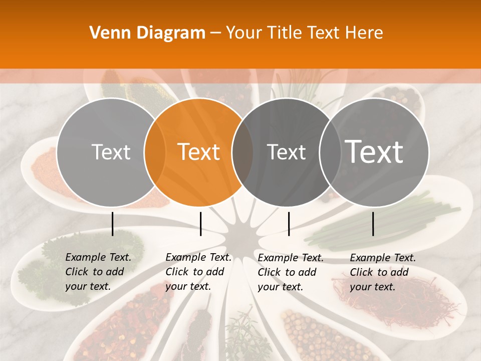 Marble Turmeric Large PowerPoint Template