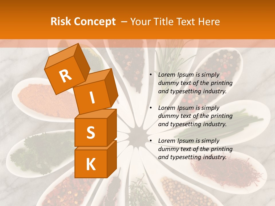 Marble Turmeric Large PowerPoint Template